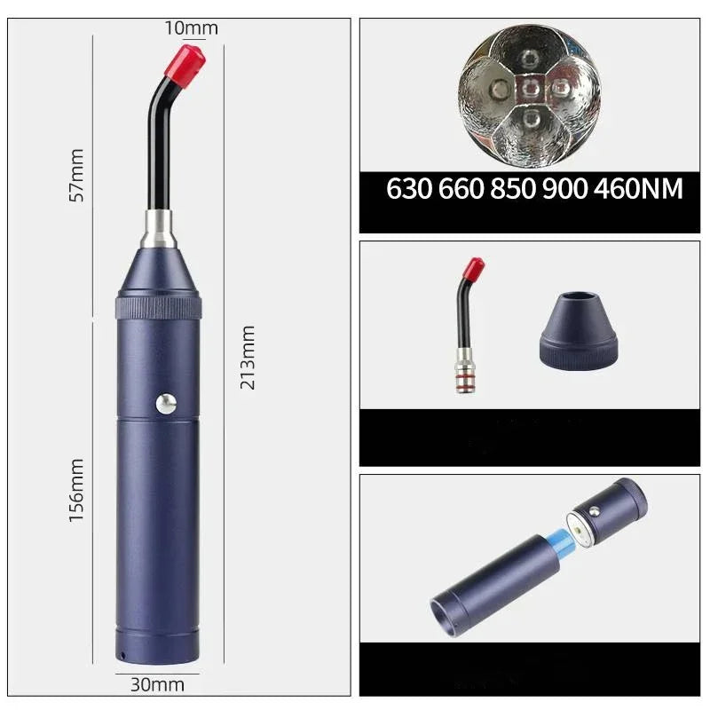 3-in-1 Red & Blue Light Therapy Wand